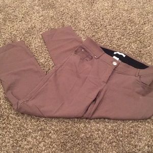 Light brown skinny dress pants